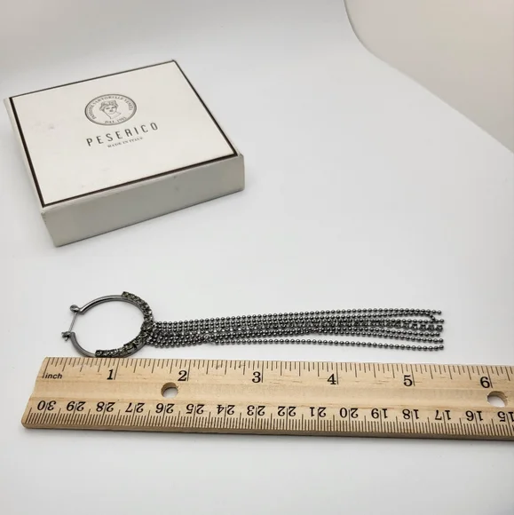 PESERICO Crystal Chandelier Earrings NIB - Picture 10 of 10